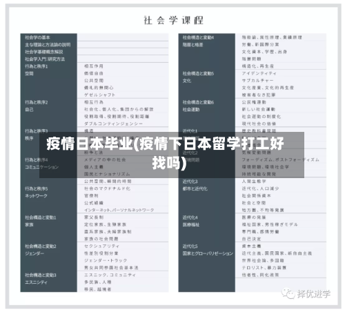 疫情日本毕业(疫情下日本留学打工好找吗)