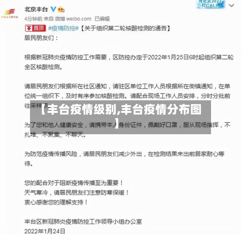【丰台疫情级别,丰台疫情分布图】