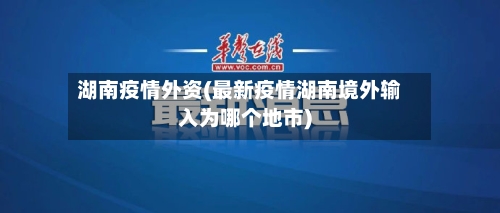 湖南疫情外资(最新疫情湖南境外输入为哪个地市)-第2张图片