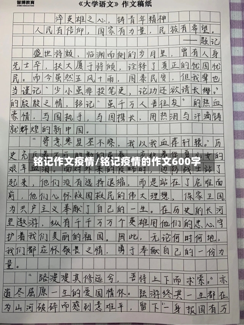 铭记作文疫情/铭记疫情的作文600字-第3张图片