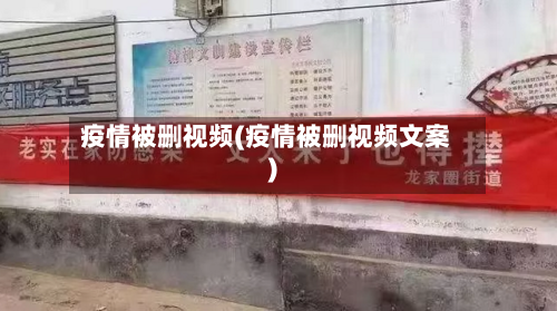 疫情被删视频(疫情被删视频文案)-第2张图片