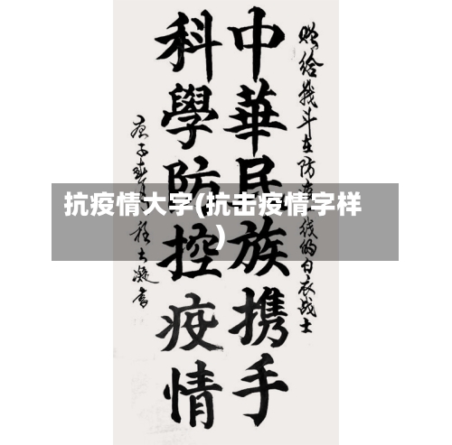 抗疫情大字(抗击疫情字样)