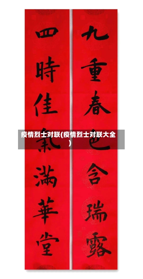 疫情烈士对联(疫情烈士对联大全)