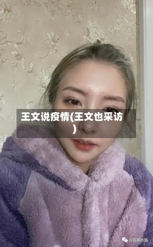王文说疫情(王文也采访)-第2张图片