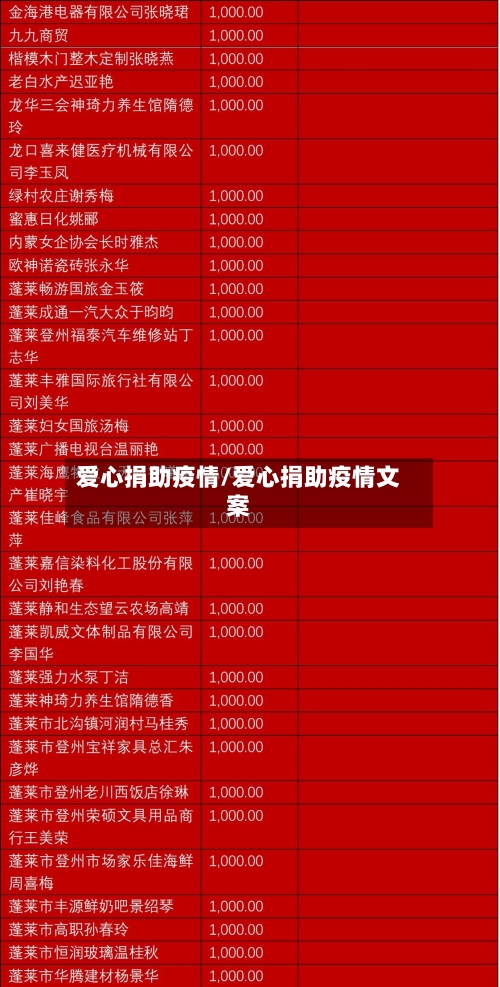 爱心捐助疫情/爱心捐助疫情文案-第3张图片
