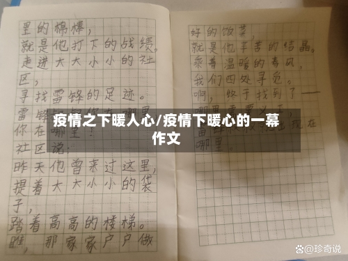 疫情之下暖人心/疫情下暖心的一幕作文-第2张图片